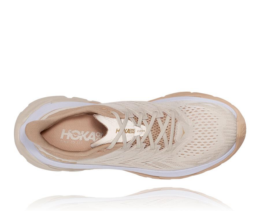 Zapatillas Running Hoka One One Hombre - Clifton Edge - Beige - WQY315726